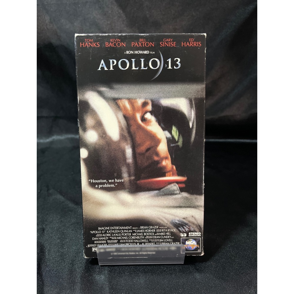 Apollo 13 VHS Movie Tom Hanks Kevin Bacon Ron Howard MCA Universal 1995‎ 82418